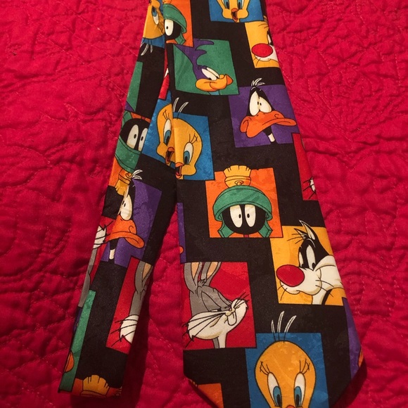 Vintage Looney Tunes Mania Neck Tie - Picture 2 of 6